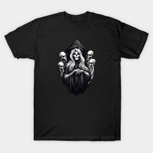 Halloween witch skulls T-Shirt